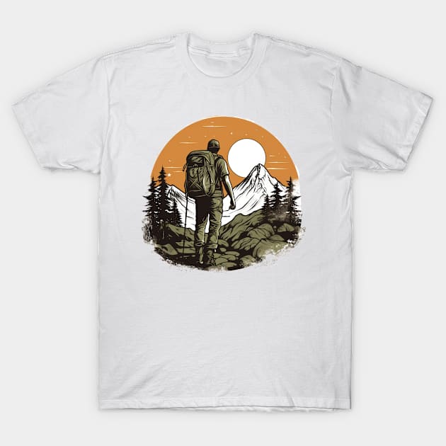 Take a step back in time with a vintage hike T-Shirt by Pixel Poetry